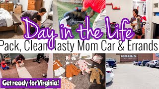 GET READY FOR VIRGINIA / BUSY MOM DAY IN THE LIFE / SHOP, KOHLS HAUL, PACK & CLEAN FILTHY MOM CAR