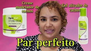 Deva Curl Styling Cream e Gel Angél- juntos são perfeitos!