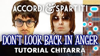 DON'T LOOK BACK IN ANGER Tutorial Chitarra - Oasis