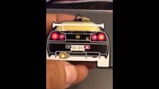 Do Luck LED Keychain for Nissan R34 GTR.