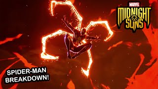 Marvel's Midnight Suns - Spider-Man Gameplay Breakdown (Max Level, Max Friendship, All Cards)