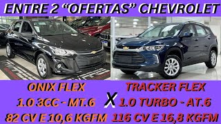 ENTRE 2 CARROS - CHEVROLET ONIX X CHEVROLET TRACKER - BONS, CONFIÁVEIS MAS SEM PROMOÇÃO