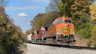 BNSF C44-9W 5112 w/ CP Power Leads CSX B631-28 on 10/30/24