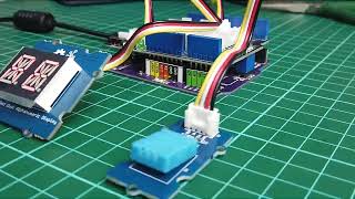 Interfacing Arduino Maker UNO With DHT11 And Dual Alphanumeric Display