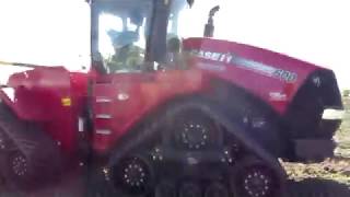 Review of Case IH Quadtrac 500 tractor with disk harrow Обзор трактора Case IH Quadtrac 500