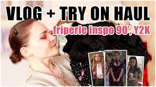 VLOG + TRY ON HAUL FRIPERIE LA CROIX ROUGE | INSPIRATIONS ANNÉES 90-Y2K