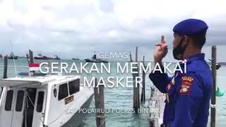 Gerakan memakai Masker (GEMAS) Sat Polairud Polres Bintan