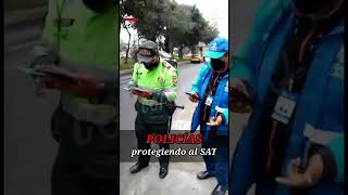 POLICÍA SE MOLESTA: porque graban operativo del SAT