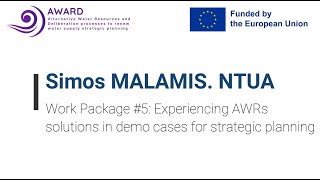 AWARD Work Package 5-Simos MALAMIS -Sanitary Engineering Laboratory - NTUA - 2024 Part2