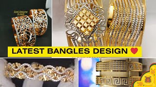 latest gold bangles design 2024 / indian gold bangles latest designs / cnc gold bangles design