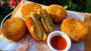 New Evening Snacks Recipe | potato Crunchy Burger |2 Minutes Easy Snacks|Easy Snacks To Make At Home