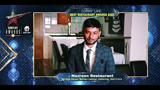 15  Nazmeen Restaurant - CURRYLIFE AWARDS 2022 (Best Restaurant)