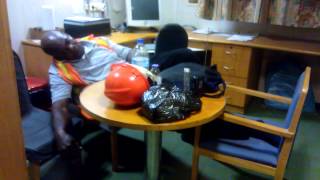 Black Guy sleeping on Work;D