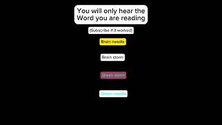 You will only hear the word you are reading (sub if it worked) #shorts #fact #discovery