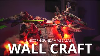 【Interdimensional Battle】Unicorn Gundam VS Sazabi | Wallcraft Diorama