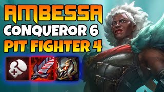 Conqueror 6 with Ambessa/Morde carry TFT SET 13