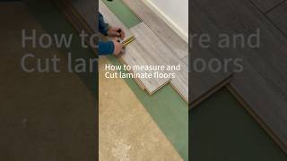 How to measure and cut laminate wood floor / ideas how to cut laminate wood floors corners / #shots