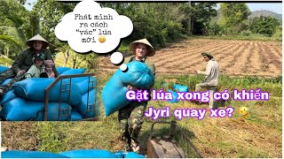 CHỒNG PHẦN LAN GIÚP NHÀ VỢ GẶT LÚA & SUY NGHĨ KHÁC CỦA JYRI,  Second day as a farmer in Vietnam