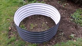 Unboxing Circular Steel Raised Garden Bed by Vegega