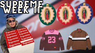 SUPREME WEEK 11 INSTORE VLOG & REVIEW (AIRFORCE 1)(BUMBLEBEE FOOTBALL TOP) (STICKER STOOL)(GUDALUPE)