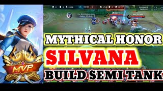 BUILD SILVANA SEMI TANK #mobilelegends #solorankpush