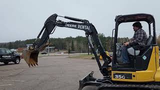 JOHN DEERE 35G MINI EXCAVATOR/ CRAWLER