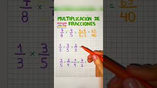 Multiplicación de fracciones