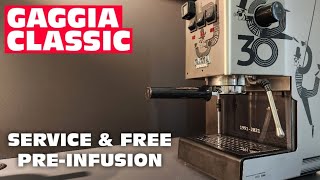 Gaggia Classic Pro | FREE Pre-infusion Hack & Service.