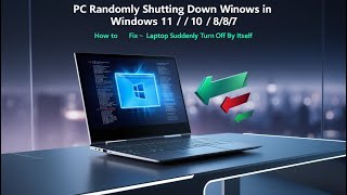 Pc Randomly Shutting Down in Windows 11 / 10 /8/7 - How To Fix Laptop Suddenly Turn Off By Itself