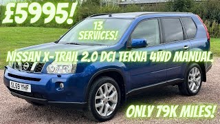 Nissan X-Trail 2.0 dCi Tekna Manual 4WD. 13 SERVICES! Only 79k miles!!