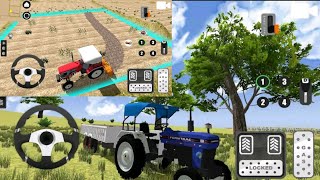 ❣️Indian tractor village farming game 3D Indian simulator game video#track #tractorvideo #tranding