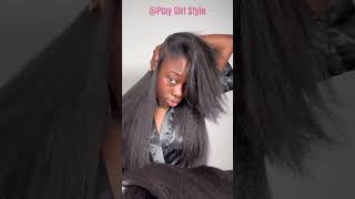 Try Clip In On 4c Hair From Short To Long  Hair Extension For Natural I PlayGirlStyle #Shorts