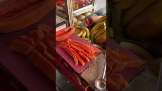 Fruit Ninja of PAPAYA | Amazing Fruits Cutting Skills | Indian Street Food in 2024#shorts #food