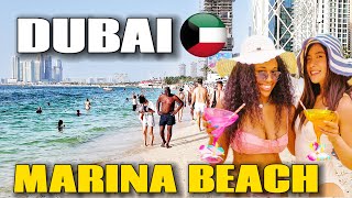 Exploring The Stunning Dubai Marina Beach!