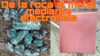 Celda de electrólisis, Cómo producir cobre electrolítico, cátodos de cobre 99.99%