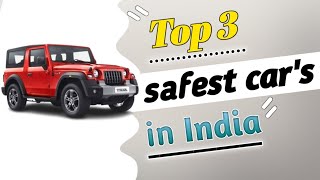 Top 3 safest car's in India| #shorts #viral #fortuner #thar