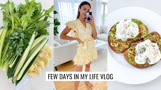 VLOG | Try-On Vacation Haul, Green Juicing, Getting a Facial, Cooking... | Annie Jaffrey