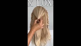 Easy hairstyle for summer look #youtube #hairstyle