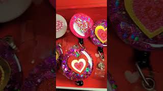 Valentine Resin Retractable Lanyards #resin #resinart #valentine