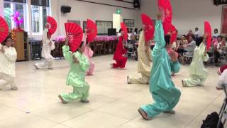 Red Swastika Hong Bao Lunch Gongfu Fan Performance 2015 - Guest of Honour Dr Vivian Bhalakrishnan