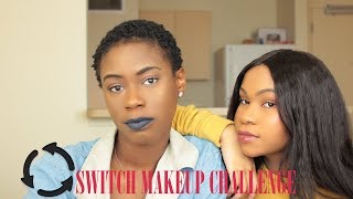 SWITCH MAKEUP CHALLENGE! | Ft. Sincerely Tasha | *FUNNY*