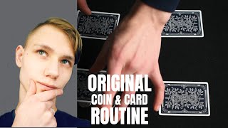 Performing an ORIGINAL Coin and Card Routine