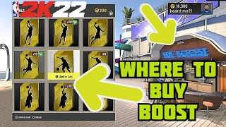 WHERE DO I BUY BOOST IN NBA 2K22. #BOOST #BOOSTSTAND