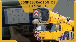 Nivelación de la suspensión de grua Grove gmk5250L📌 [configuración de pantalla Grove 2021]