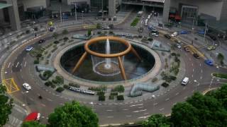 シンガポール 富の噴水 ラウンドアバウト Fountain of Wealth Singapore Roundabout