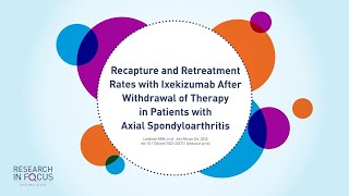 Recapture and retreatment rates with ixekizumab after withdrawal of therapy in patients with axSpA