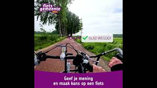 Fietsersbond: geef je mening in de verkiezing Fietsgemeente 2024!