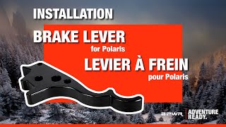 Installation levier de frein B-PWR pour Polaris