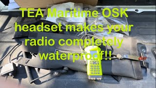 SCUBA dive with an APX8000? Yup! TEA Maritime OSK waterproof radio backpack.