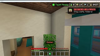 Playing hide and seek in minecraft (and 1 round of bedwars)